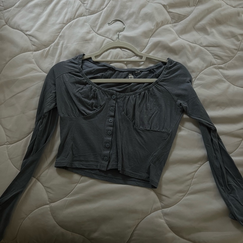 Pacsun blue crop top